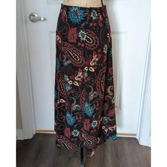 90s Paisley Skirt - Picture 1 of 3